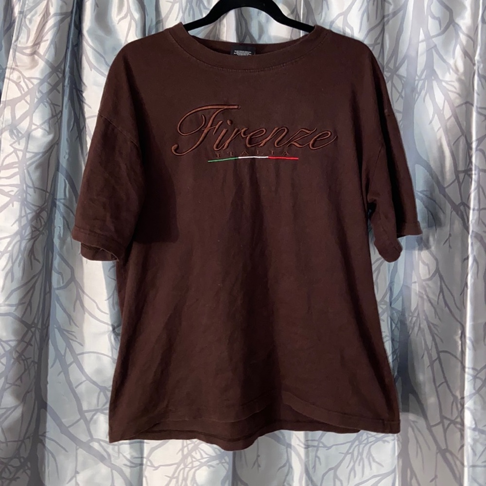 brown firenze t shirt